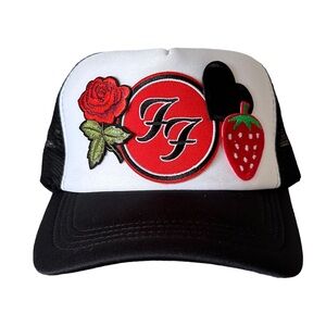 Trucker Hat with Embroidered Patches